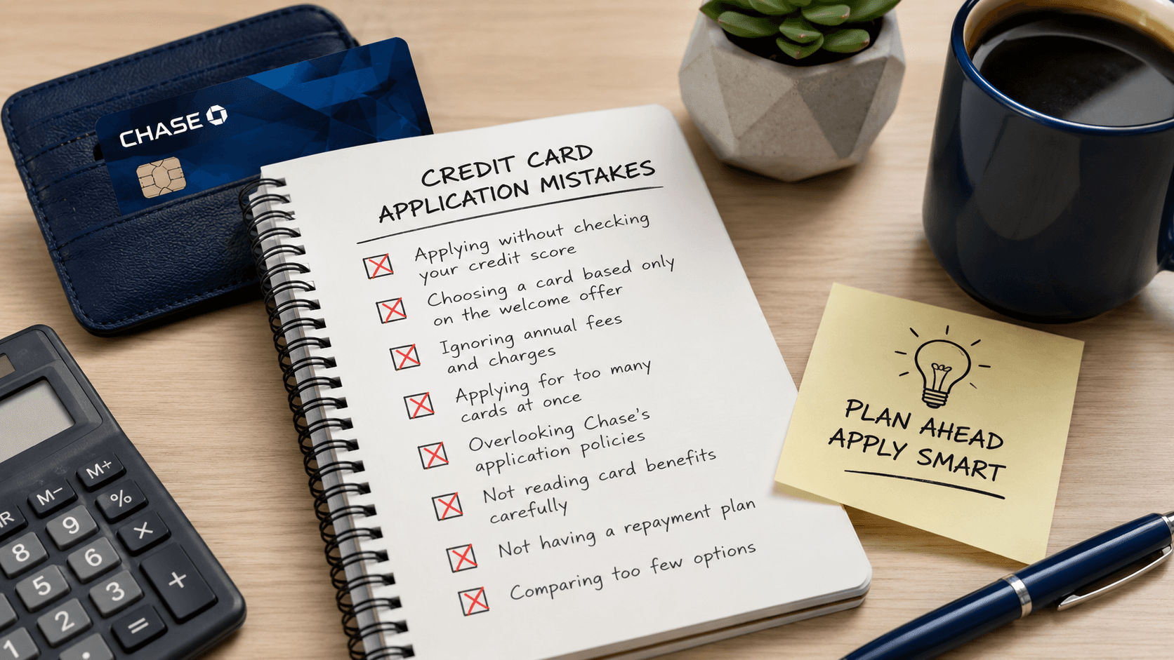 Common Mistakes to Avoid When Applying for a Chase Credit Card